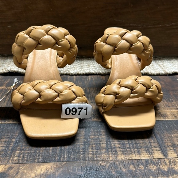Shoes - Braided heel sandals. New with tag 2”heel size 8-1/2
